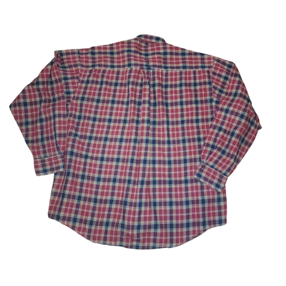 Pendleton Red & Gray 100% Cotton Plaid Long Sleeve Casual Button Up Shirt Sz XL - Picture 6 of 10